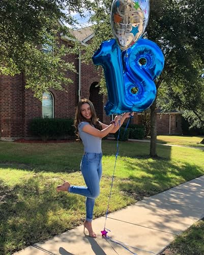 40 Inch Navy Blue 1 Balloon for First Birthday, Blue One 1st Number Balloon Birthday Decorations for Boy Man Toddler Baby, 10th 21st, Giant Number 1 Balloon - Image 5