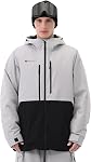 Mens Ski Jacket Snowboard 3L Coat Baggy Waterproof Windproof Warm Insulated Snow Winter Hooded