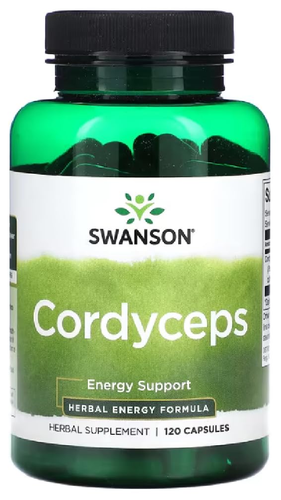 Swansons Swanson - Cordyceps | Energy and Immune Support - 120 Capsules
