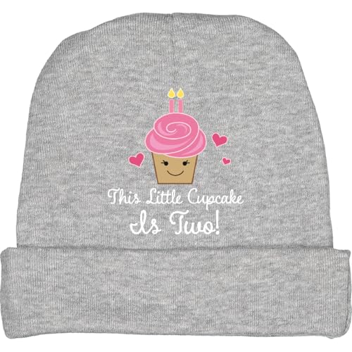 inktastic 2nd Birthday Cupcake Girls Cute Baby Beanie Hat