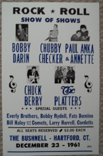 Poster Vintage Rock and Roll Show pour Déco Salon Retro Bill Haley