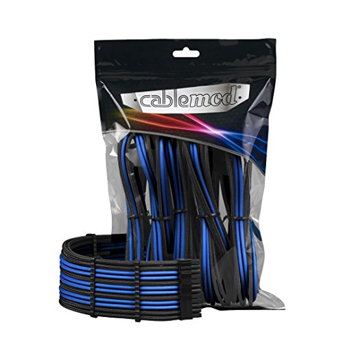 CableMod Pro ModMesh Sleeved Cable Extension Kit (Black + Blue)