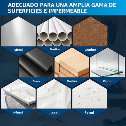 Miniatura 7 de 8 Piezas Marcador Agujeros Profundos, Rotulador Permanente 45mm 20mm, Rotulador Punta Extra Larga Impermeable, Rotuladores Para Metal, Madera, Plástico, Mármol Y Pared Negro, Rojo, Azul, Verde