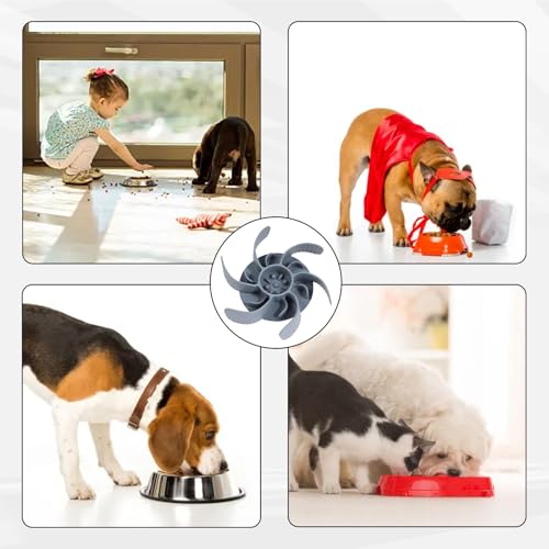 Hunde Langsamer Fressnapf, Anti Schling Napf Hund Silikon, Anti Schling Einsatz für Napf, Slow Feeder Hundenapf Einfügung, Reduzieren Übermäßiges Essen für Hunde und Katzen Schneidbar