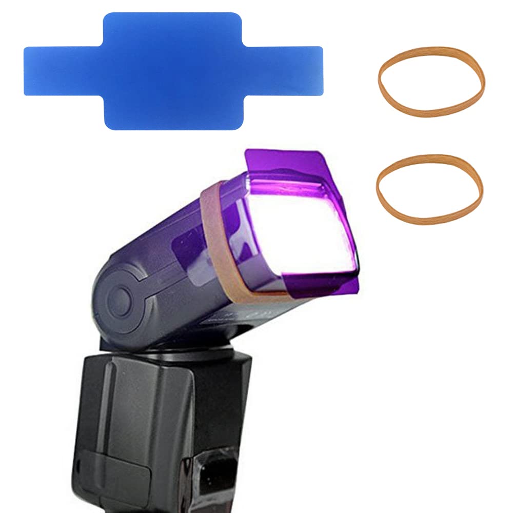Filtry żelowe, lekkie żele błyskowe, 20 szt. kolorowych żeli błyskowych, filtr, kolorowe filtry, fotografia z 2 gumowymi taśmami i torbą, do lampy wideo LED, lampa błyskowa (15 x 6 cm)