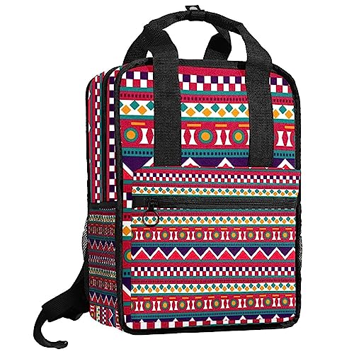 Sac à dos bohème rose réglable résistant pour soulager les épaules en voyage