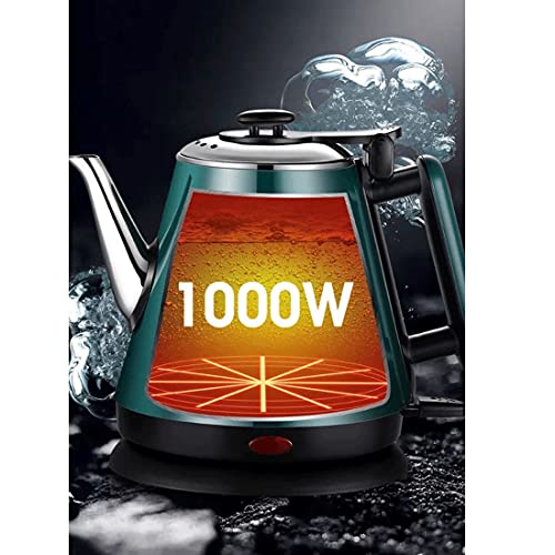 Pava eléctrica 1.2L acero inoxidable doble capa verde miniatura 7