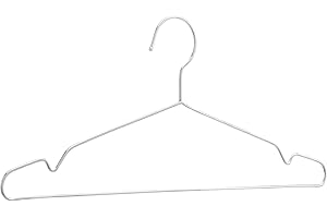 Amazon Basics Metal Hangers 100 Pack, Stainless Steel Durability