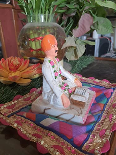 Image of Bhagwan Baba Statue (White Marble dust, Porcelain)