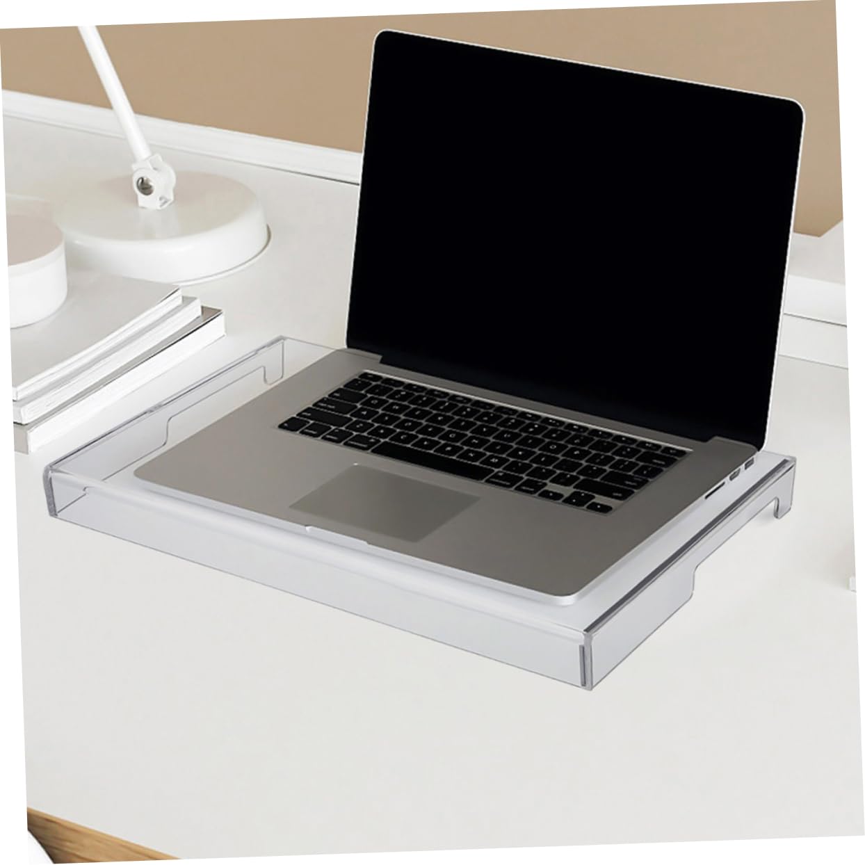 Copertura per Tastiera in Acrilico Trasparente 2 Pezzi Protezione da Polvere per Tastiere Laptop da Scrivania per Casa e Scuola