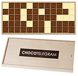 60 x köstlichen Schokoladensteinen aus bester Vollmilchschokolade und edler weißer Schokolade.