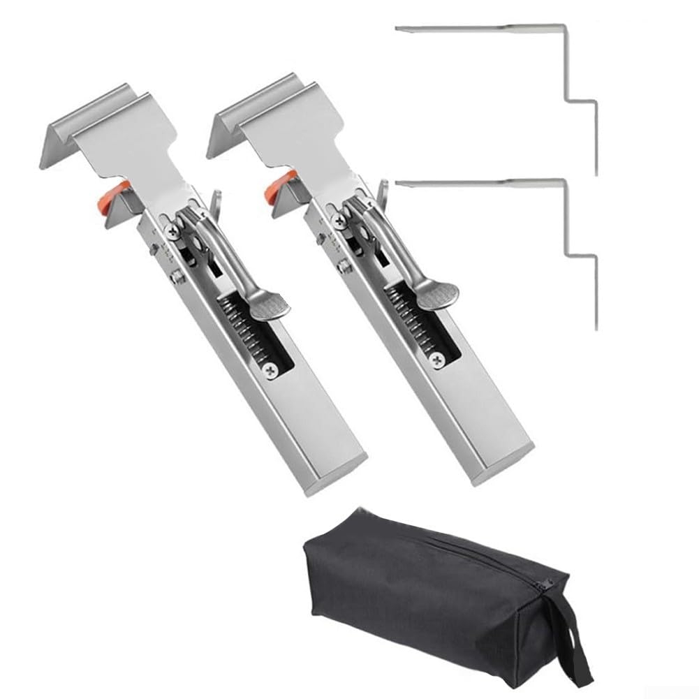 Abrazadera de montaje para armarios frontales de acero inoxidable, 2 mm