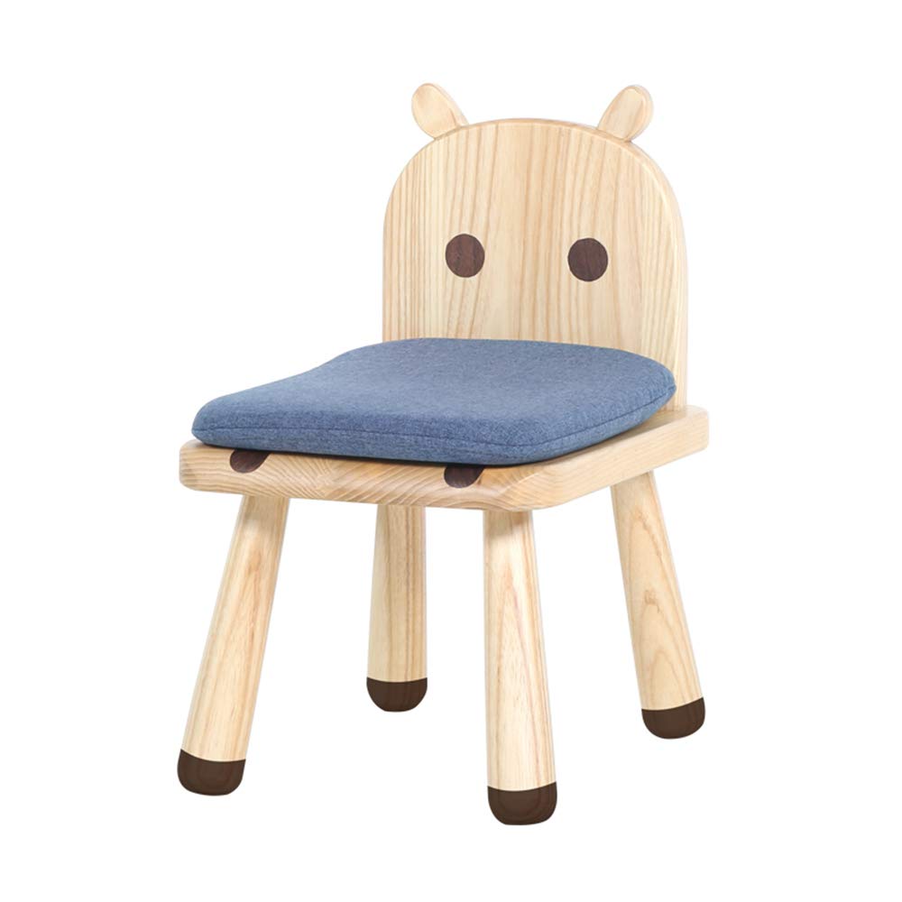 JQesSolid Wood Footstool - Ottoman, Vivid and Cute Cartoon Children's Stool, Bench - Footstool Footrest, Ottoman - Living Room - Bedroom - Coffee Table