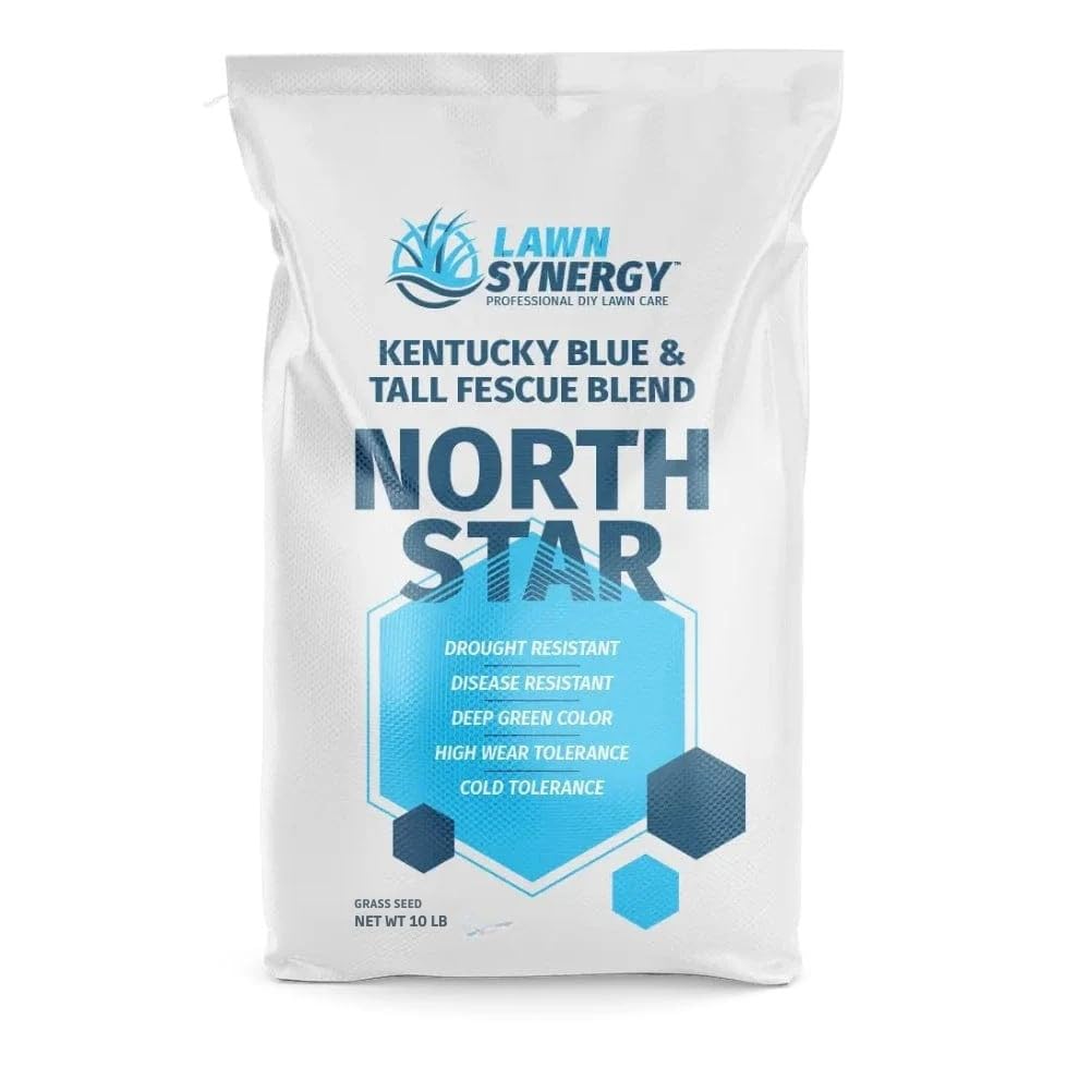 North Star Grass Seed (10 lbs) | Premium Kentucky Bluegrass & Tall Fescue Blend Non-Returnable