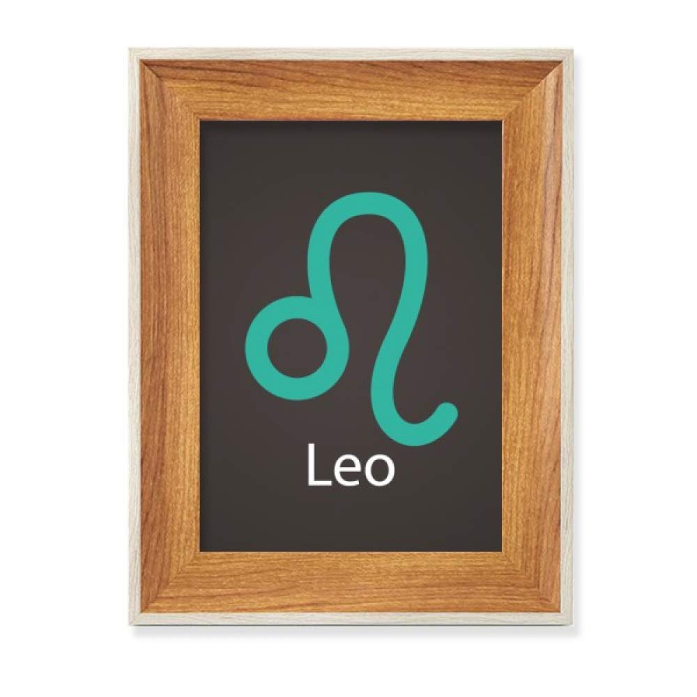 Cadre photo bois Lion juillet août pour peinture et tableau de bureau