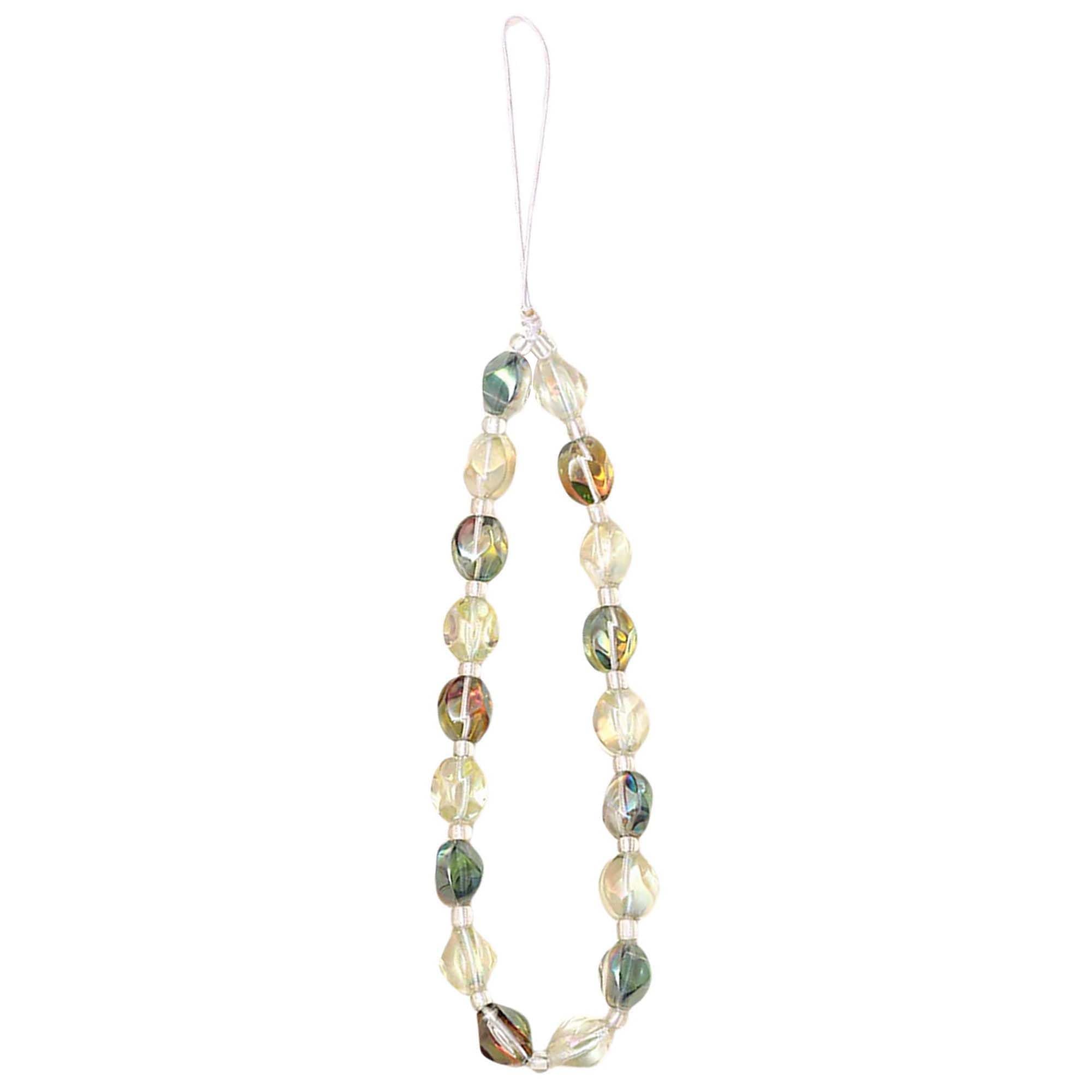 Staqlo Crystal Beads Phone Charm, Cute Beaded MobilePhone Strap, Short CellPhone Chain, Elegant Phone Pendant, Keychain for Camera Strap, Purse and Bag Accessories xsj-2