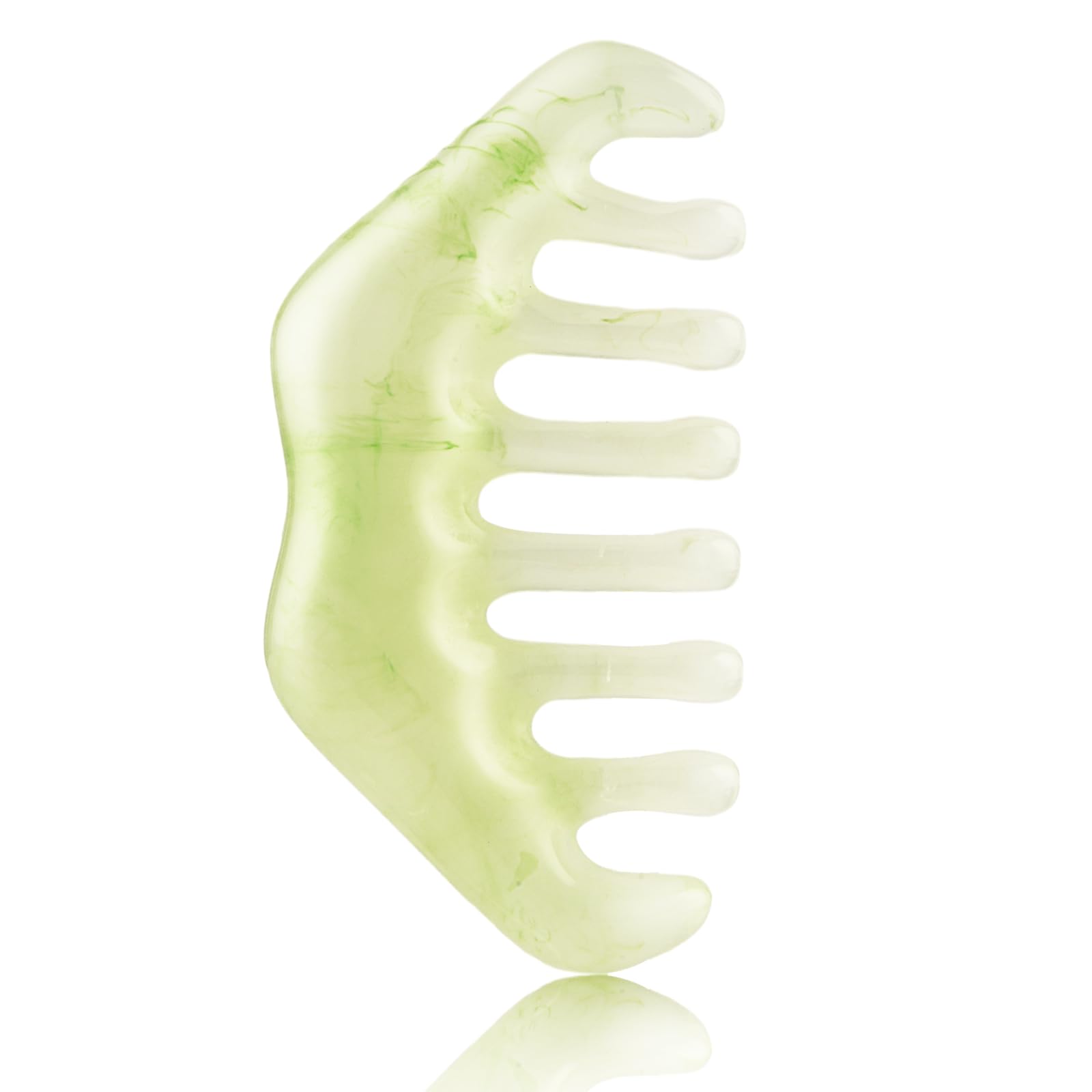 Resin Stone Massage Comb - Guasha Scraping Scalp Massager, Multifunctional Handheld Tools for Meridians, Head Therapy and Acupuncture Treatment