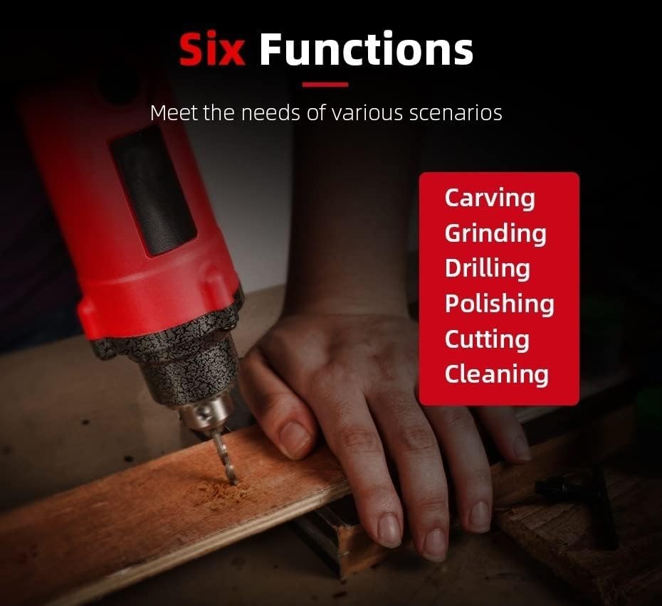 Miniatura 5 de mini amoladora 500W, mango flexible flexible eje flexible herramientas rotatorias mini taladro 8000-30000rmin