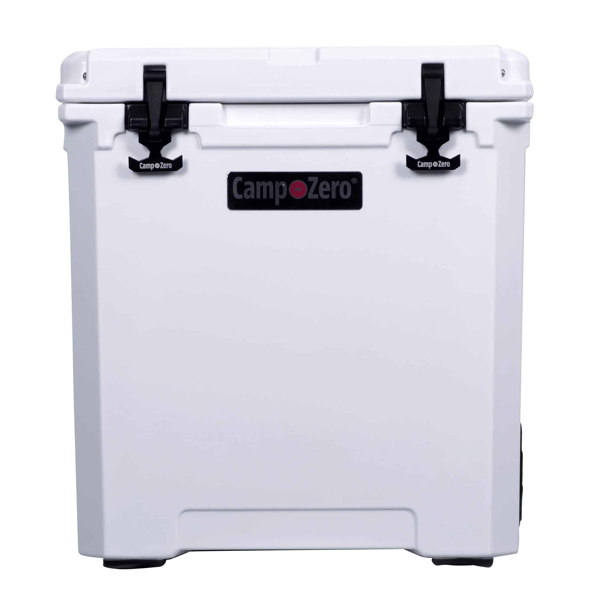 CAMP-ZERO 50L-52 Quart Hard Cooler with Easy-Roll Oversized Wheels, Extendable Aluminum Pull Handle, Perfect Insulated Ice Chest for Beverages, Beach, Camping, Family Picnics, Fishing and Boating