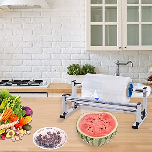 Stretch Film Wrapping Machine, 13.78" Stainless Steel Table Stretch Film Dispenser Packing Machine Manual Pallet Wrapper Tool #TOP7
