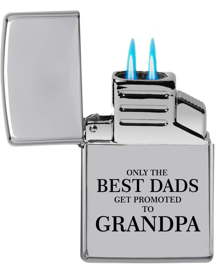 Encendedor antorcha doble llama para papás miniatura 1