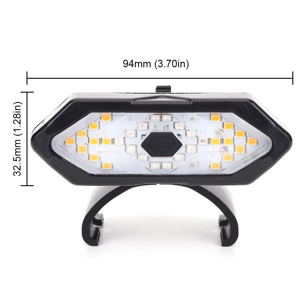 Starnearby Fanale Posteriore Scooter Elettrico con Telecomando Lampada Posteriore LED USB Ricaricabile Luce Posteriore Monopattino Elettrico Indicatori di Direzione per M365, Pro 2, MI 4