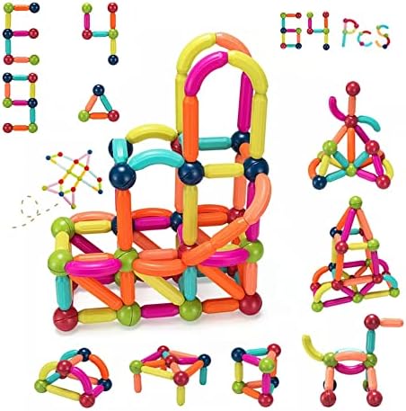 Magnetic Building blocks, Construction toys, Educational toys, STEM toys, Kids toys, Learning toys, Play and learn toys Early childhood education Magnetic blocks, magnets for kids, Montessori Toys