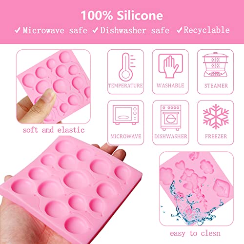 Balloon Chocolate Mold Silicone, 4 Packs Hot Air Balloon Fondant Mould For Birthday Party Cake Decoration, Cupcake Toppers, For Baby Shower Party Candy #TOP2