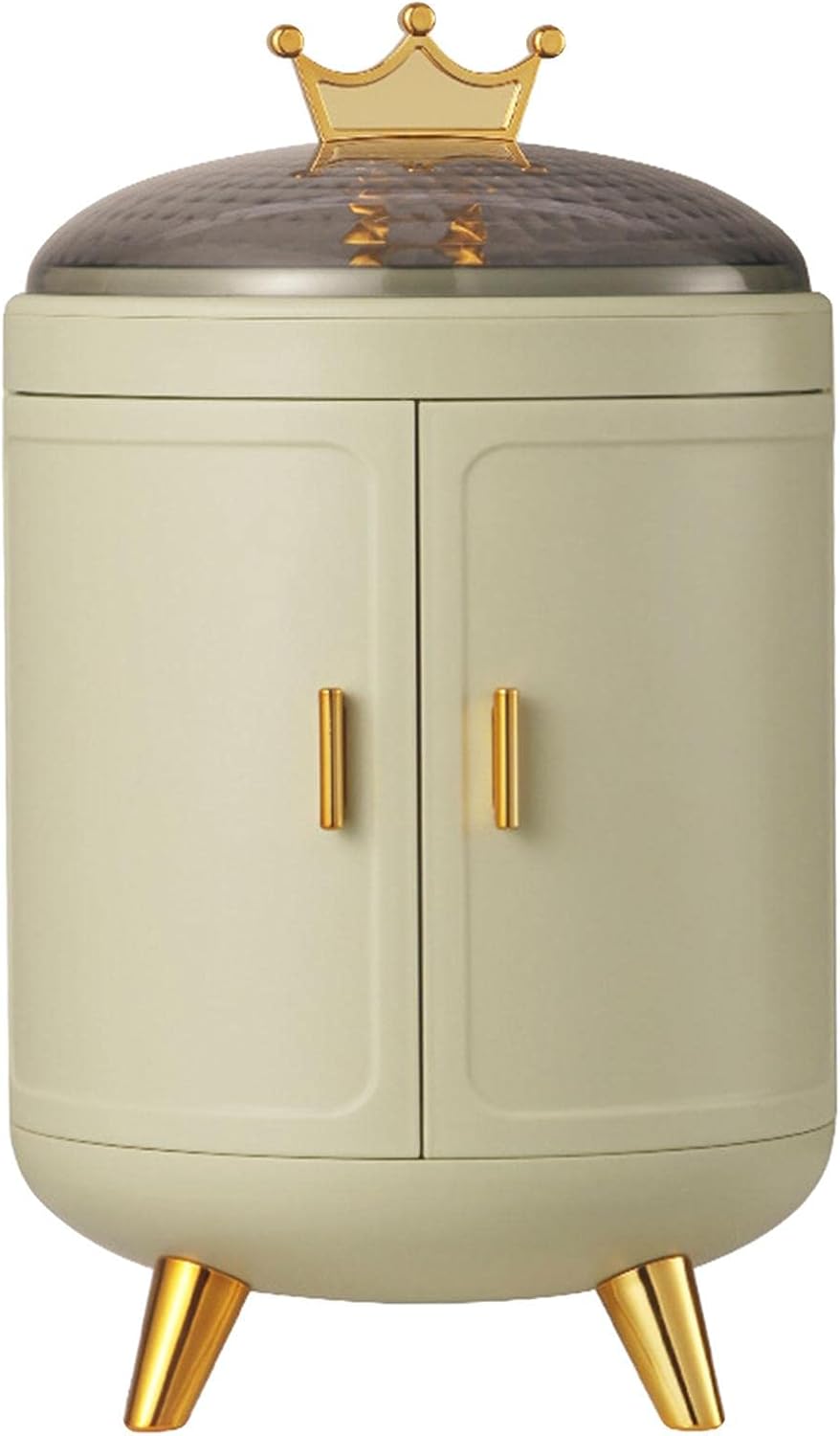 Lady Large capacity Jewelry Storage Boxes Earrings Rings Rack Rotatable Multiple Functions - Green