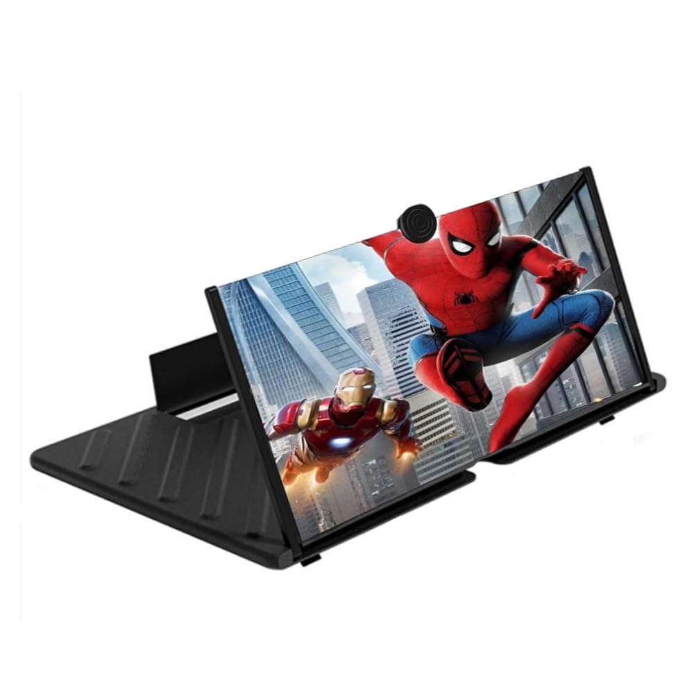 Exogio Black 20 Screen Magnifier, 3D Hd Phone Magnifier Projector, Screen Magnifier, Compatible With All Smartphones,