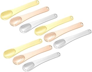 Baluue Juego de 9 cucharas cosméticas de meta...