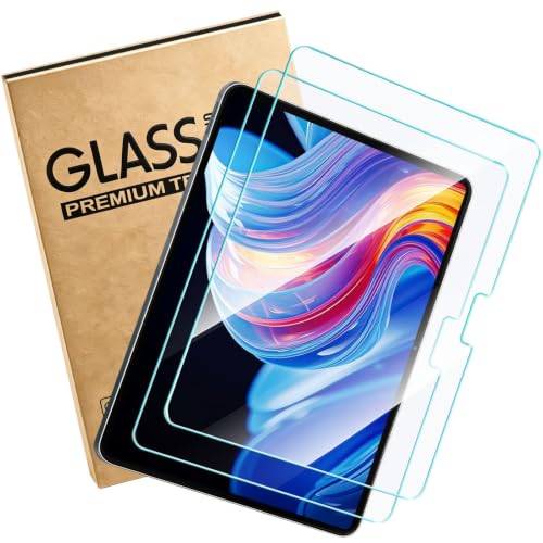 Image of Screen Protector for iPad Pro 13 Inch 2025 /2024 [8 /7th Gen,M5 /M4], iPad Air 13 Inch 2026 /2025 /2024 [8 /7 /6th Gen,M4 /M3 /M2], Tempered Glass Compatible Case Friendly 2-Pack