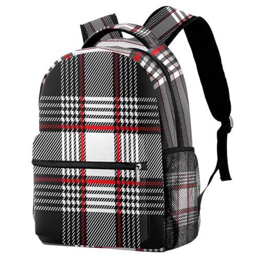 Sac à dos d'école à rayures classiques pour ados et filles 29x20x40cm