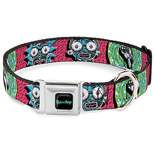 Rick and Morty Circuit Faces Portal Gun - Collar para Perro con