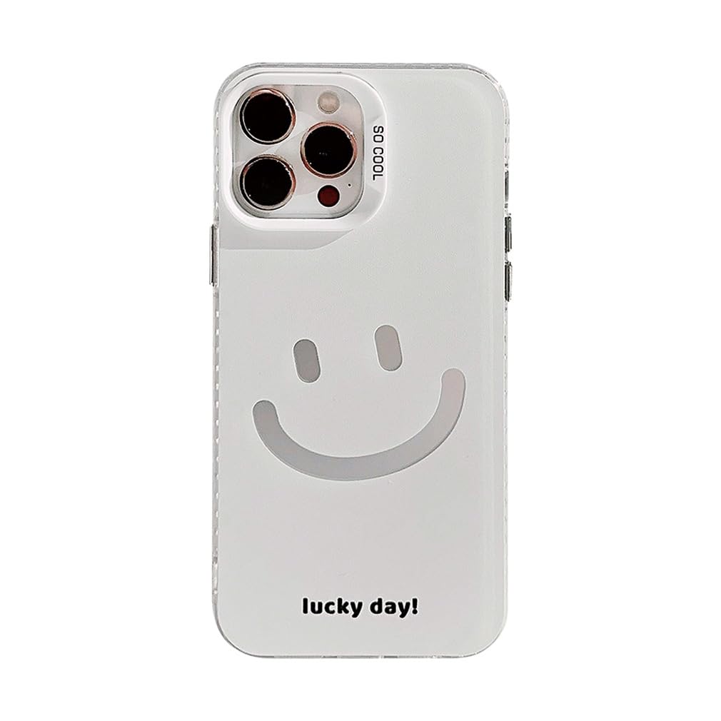 iPhone15用　スマホケース　俺の顔 Amazon.co.jp: GREDINO iPhone15 用 ケース スマイリーフェイス