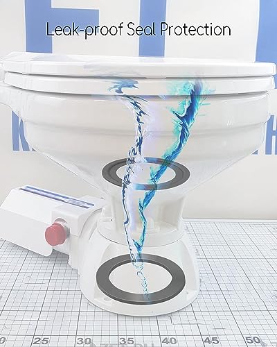 Image of RV Toilet Flush Seal Kit Replace 385311652 385311658 | Compatible with Dometic 300 310 320 RV Toilets