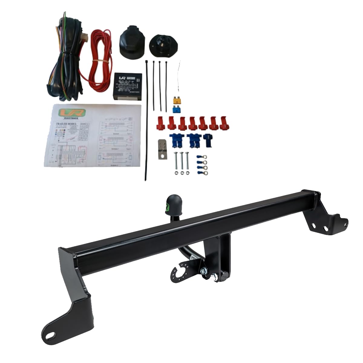 UmbraRimorchi Enganche de Cisne Fijo+7 Pin Cableado Compatible con Citroen