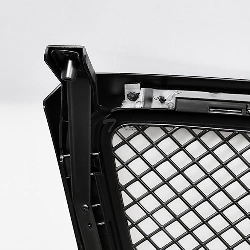 Miniatura 6 de 7422445729729 Compatible con Ford F150 DRL 2004-2008 - Barra de tira LED negra con reflector ámbar + rejilla de parachoques delantero de malla negra