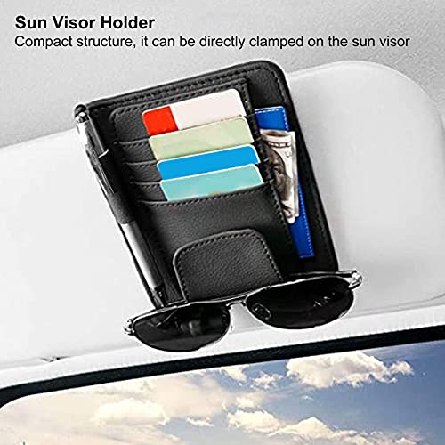 Zonneklephouder, vuilafstotende Zonneklepkaarthouder Slijtvast Bewaar meerdere kaarten om het zicht van de bestuurder in… - Afbeelding 8