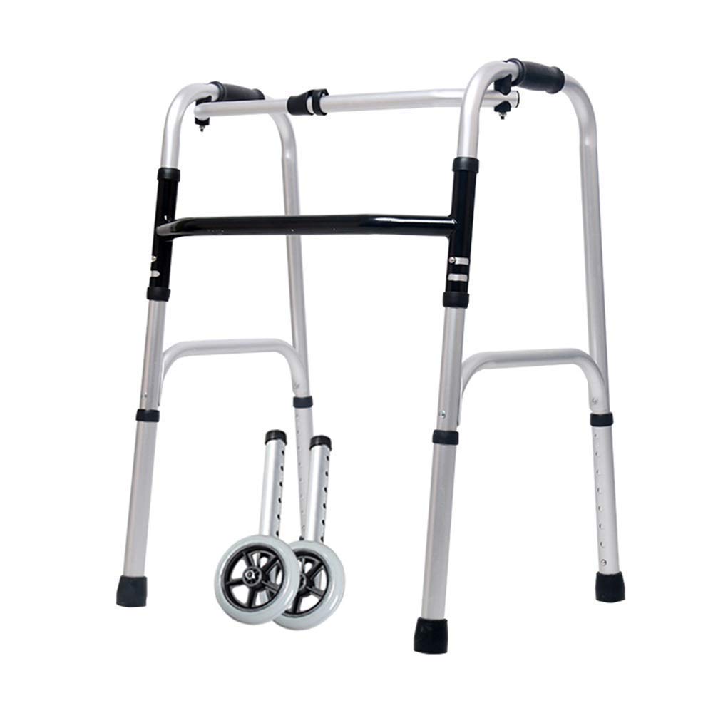 Andador, Andador Andador Andador Ligero para Personas Mayores Andadores Plegables Ajustables en Altura Accesorios Extraíbles para Rehabilitación de Personas Mayores Little Surprise