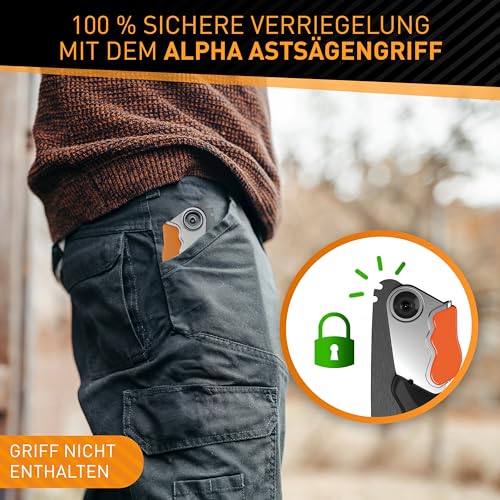 Hardtwerk® Ersatzsägeblatt 210mm für Japansäge ALPHA - Feinsägeblatt aus SK5 Karbonstahl für Astsägen