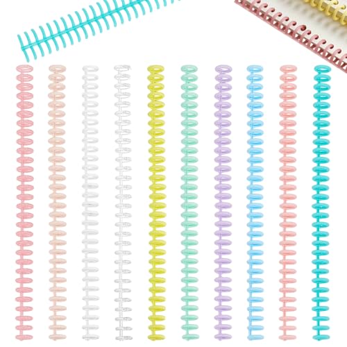 Peines de espiral de 10 colores para clasificar y encuadernar libros