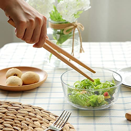 Pinces à Sac de Barbecue pour Aliments, Pince de Service de Salade de Cuisine en Bois, Viande, Pain grillé, ustensiles en Bois