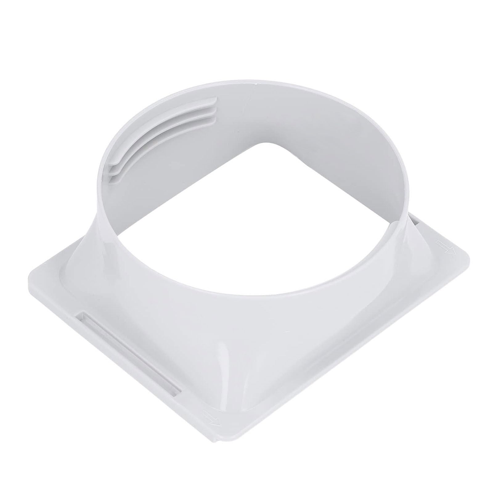 TAZIZI Portable Air-conditioner Square Exhaust Hose Coupler, 5.9 Ac Coupler Connector, Square to Round Window Adapter Ac Tube Connector, for Air Conditioning Exhaust Port