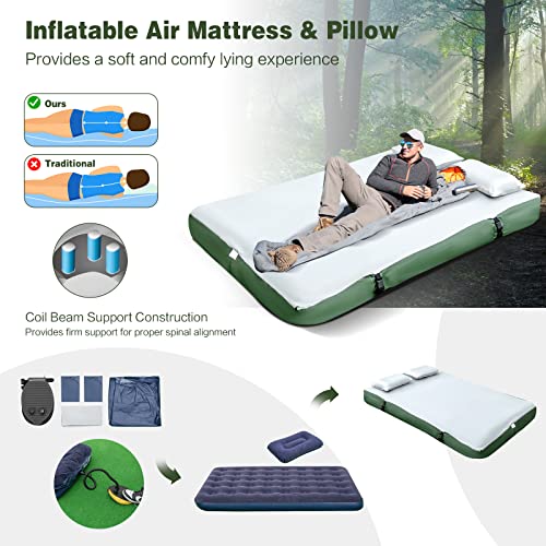 Carpa DORTALA para 2 Personas con Cama Elevada y Colchón miniatura 7