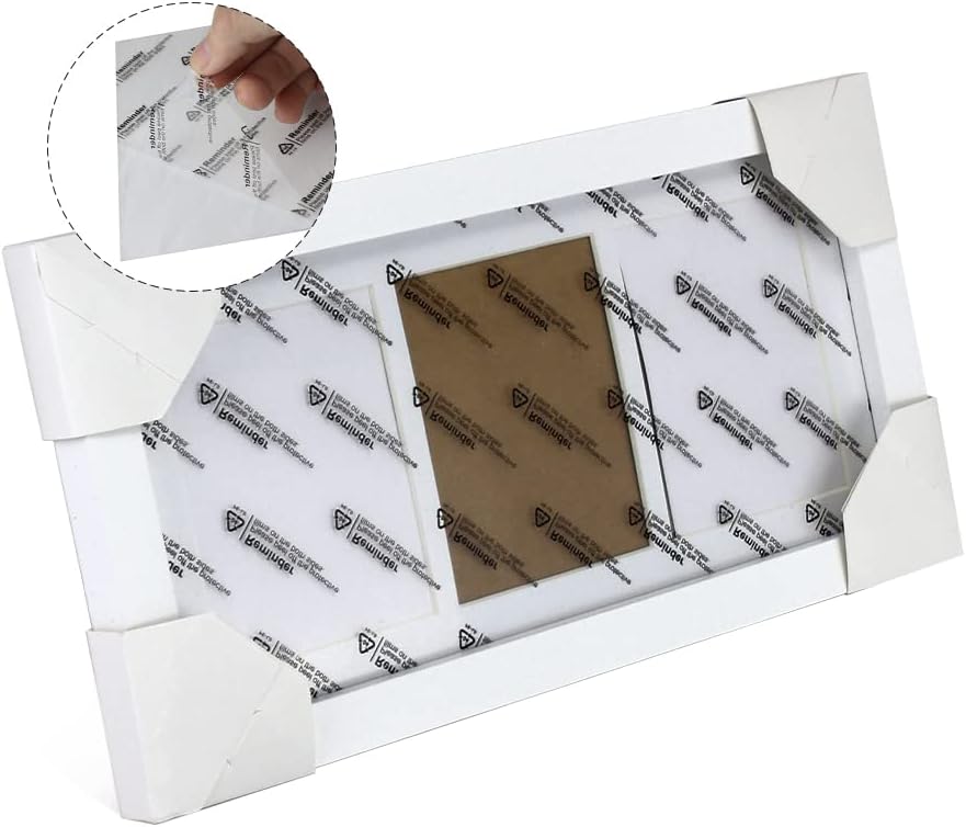 Baby Prints Photo frame 1 Pack Newborn Handprint and Footprint Picture Collection Unique guardian good memories-White : Baby