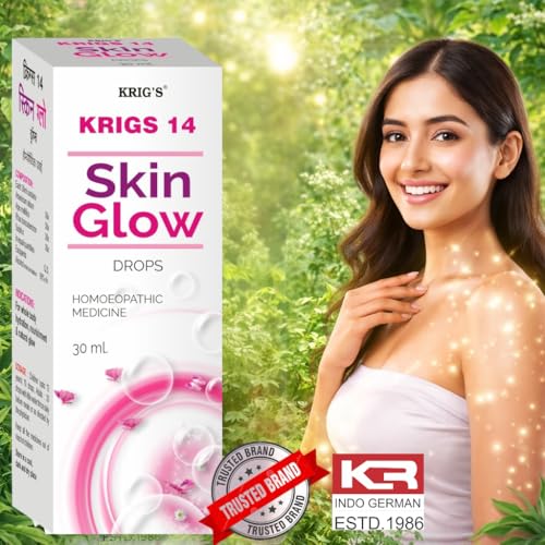 Image of KRIG'S 14 Skin Glow Drops - Homeopathic Medicine For Natural Skin Glow And Hydration 30ml BOTTLE