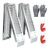 BEJONI 67' x 8.7' Steel Loading Ramps for Truck & Trailer, 960 lb Capacity, Motorcycle Ramp, Separated Ramp Kit for DIY Install, 1 Pair