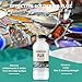 Liquid Zinc Flux for Stained Glass - 4oz - Stained Glass Flux for Soldering Work, Glass Repair and More - Liquid Flux for Stained Glass Solder - Stain Glass Tools and Supplies - Stained Glass Kit