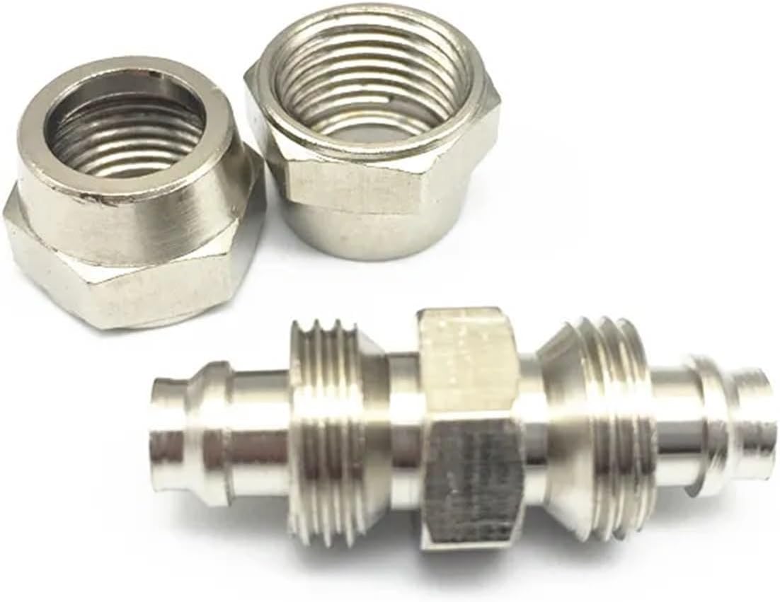 10PCS/LOT Pneumatic Connector Straight Coupling air Tube Lock nut Type Fittings for 4mm 6mm 8mm Tube(for 4mm Tube)